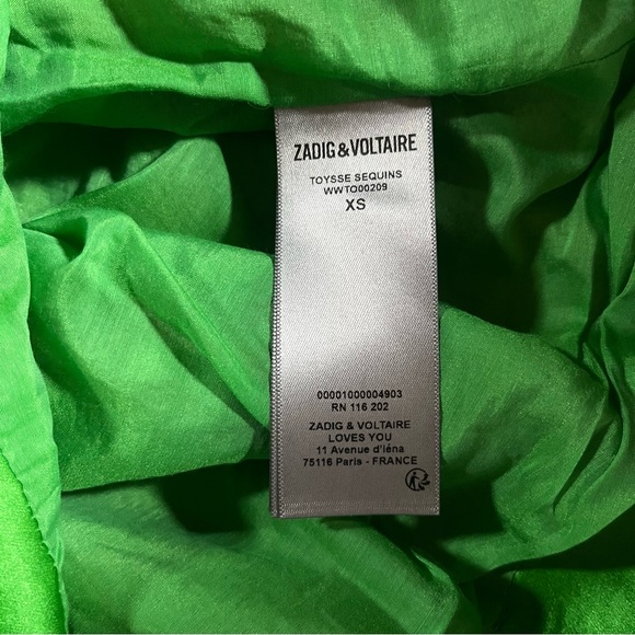 Zadig & Voltaire Gold Sequin Top - Picture 15 of 16